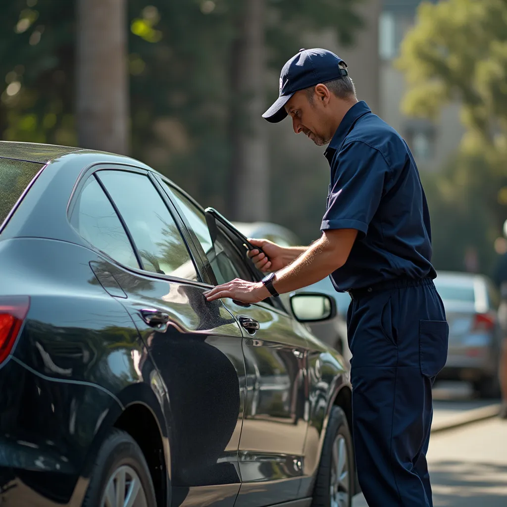 Auto recién lavado